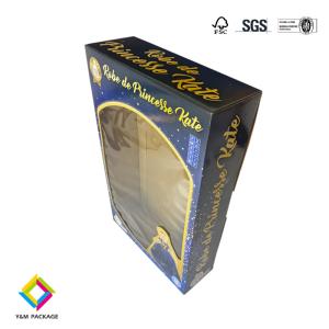 Custom Toy Boxes With Transparent Window Corrugated Cardboard Box Durable Packaging