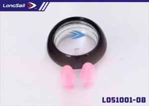 China Professional cool pink waterproof soft silicone swimming ear plugs for childrens, kids, toddlers on sale