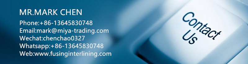 Non Woven Fusing Interlining Double Dot Colored Thermal Bond Polyester