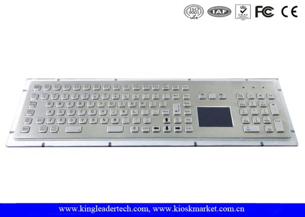 IP65 Rugged Kiosk Metal Industrial Keyboard With Touchpad Function Keys And
