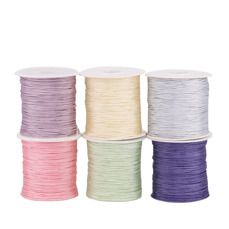 DIY Tassels Beading String Chinese Knot Cord/Rope/Thread for Macrame Cord Bracelet