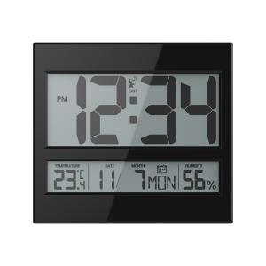 Buy cheap Radio Controlled Clock Indoor Temperature Humidity Modern Design Style Digital Wall Clock product