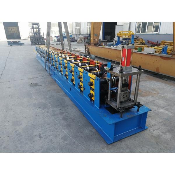 Easy Install Storage Rack Roll Forming Machine , Cable Tray Production Line With Punch