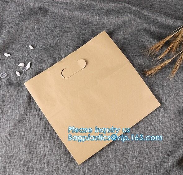 Custom Printing Recycled Brown Kraft Paper Bags,Custom Printed Factory Glassine Paper Bread Small Brown Bag, bagease