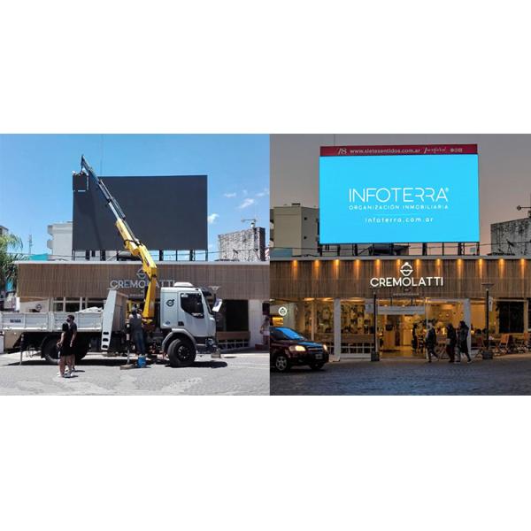 Front Service P3 Led Video Screen Module 6500cd/sqm For Outdoor Advertising