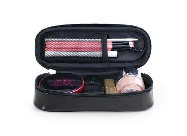 Quality Mini portable pencil bag travelling on business carry make-up small candy color lovely girl heart brush storage bag for sale