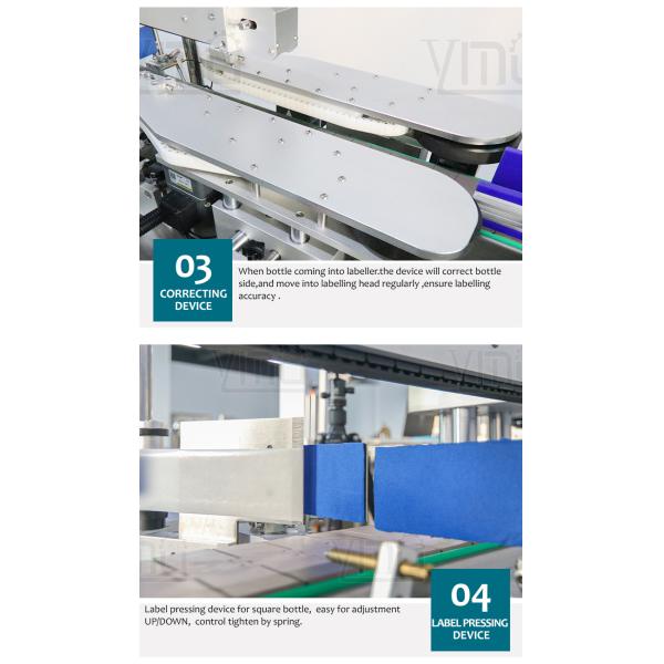 YM610 Fully Automatic Bottle Three Four Sides Wrap Around Labeller For Hexagon Glass Jam Spice Jars