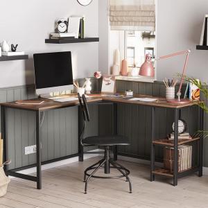 Rustic Computer Desk for Sale, Large Corner Desk, L-shaped Computer Desk, Writing Desk for Home Office, ULWD72X