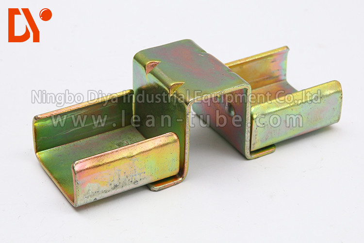 Assemble Line Plastic Roller Track Cold Welded Extension Type Yellow Color