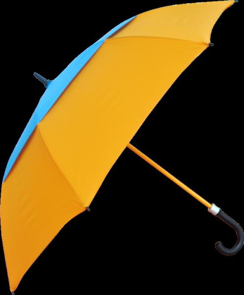 Quality Custom Air Vented Orange Folding Golf Umbrella With Durable Net Inside for sale
