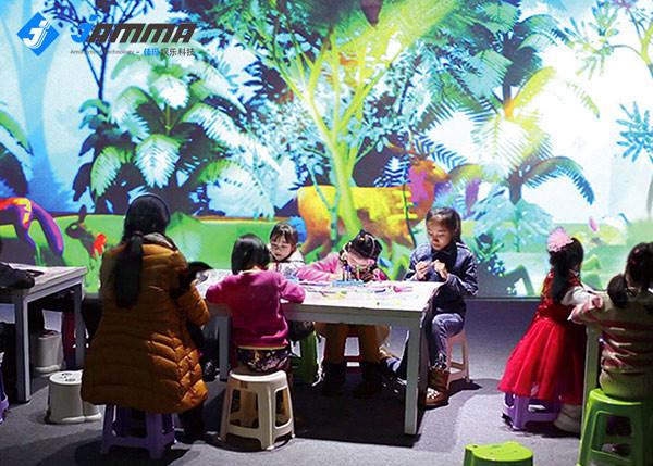 Quality AR Interactive Projector Games For Painting Magic Forest 1-8 Players Scanner for sale