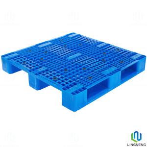 China Stackable Nestable Plastic Pallets 1200X1200X160mm 3 Runners  Heavy Duty on sale