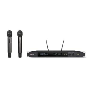 EIA 19 1U Dual Channel UHF Wireless Microphone For Karaoke Singing