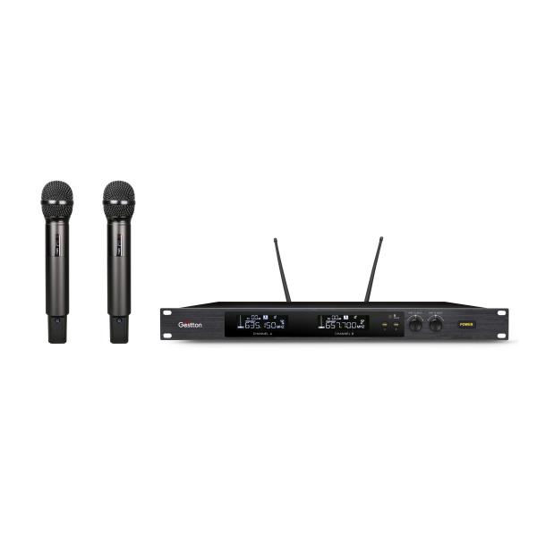 Quality EIA 19" 1U Dual Channel UHF Wireless Microphone For Karaoke Singing for sale