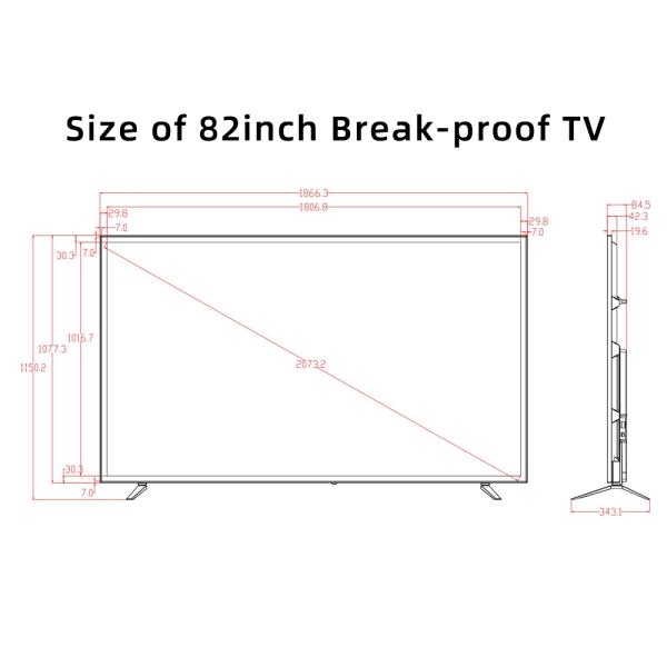 82" High-Performance 4K Smart TVs,Commercial-Grade 4K Display Panels,OEM Manufacturing Available,Metal Casing + Tempered Glass