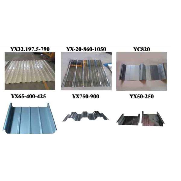 Steel Structure Floor Deck Roll Forming Machine / Corrugated Sheet Making Machine