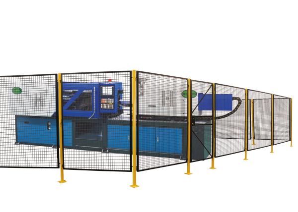 Quality Modular Machine Guarding Panels , Steel Welded Wire Mesh Panel 5’ Wide X 7’ High for sale