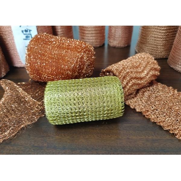 OEM ODM Copper Knitted Wire Mesh Roll 5"X100FT For Gun Barrels Clean