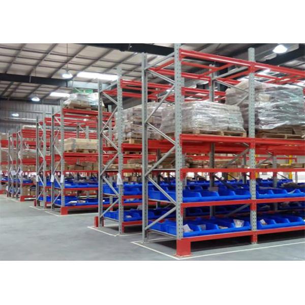 FIFO Heavy Duty Pallet Racks / Detachable Goods Shelf With Box Shape Beam