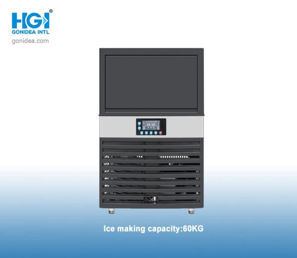 Quality Gonidea 60kg/ 24h 50Hz Crescent Automatic Ice Maker Black Air Condensation CB for sale