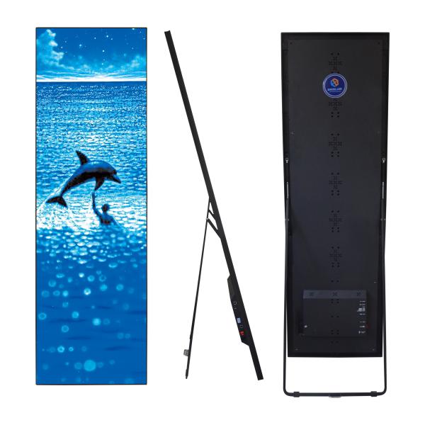 Aluminum profile Cabinet material Excellent Quality Display Led Digital P2.5 Indoor Poster display with poster display stand