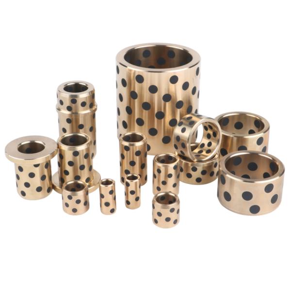 oilless bushing Self-Lubricating Bronze Slide Bearing with Copper Nickel Aluminium Alloy and Graphite Inset