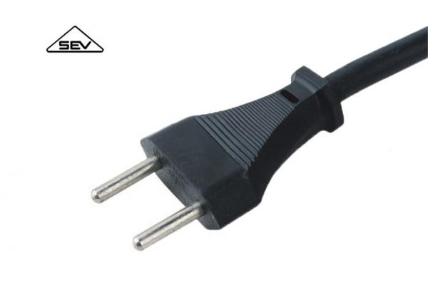 Quality Safe PVC Copper European Power Cord 2 Pin Round Electrical Extension Cord for sale