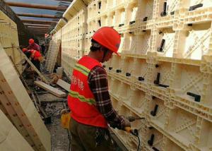 Concrete Wall Modular Plastic Formwork For Making Culvert Good Toughness