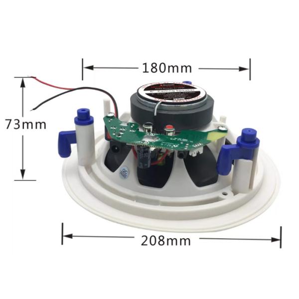 6.5 Inch 2 Way Active Speakers 180mm Mouting Size GLSPA For Shopping Mall