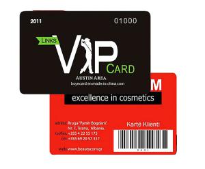 QR Code/ Barcode Plastic Membership Card