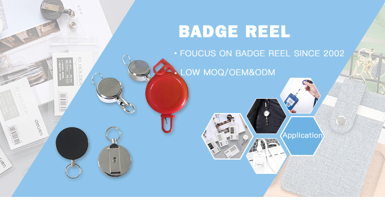 Deyi Badge Reel Multitool Carabiner Badge Holder Retractable Keychain Clip Id Holder Stainless Steel Cord