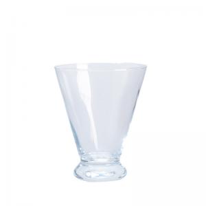 China Mahine Blown Glass Milkshake Cup 330ML Handmade Glass Ice Cream Cup on sale