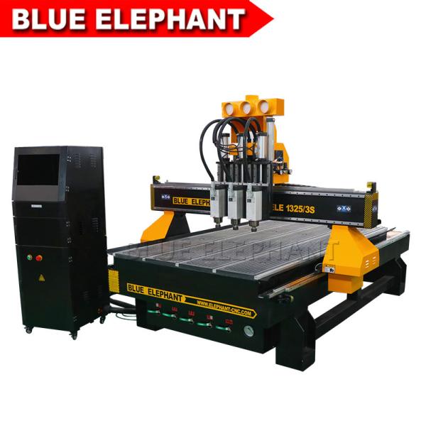 Quality China Three Spindles CNC Machine Ele1325-3s Low Noise CNC Router Price for sale