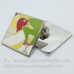 China Cloisonne soft enamel Collar Lapel Pins, custom Cloisonne Enameled Pin butterfly clutch on sale