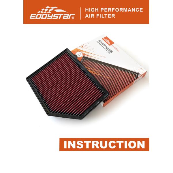 EDDYSTAR New powerful power High flow air filter High performance fit for Mercedes-Benz SMART Fortwo 1.0/0.8