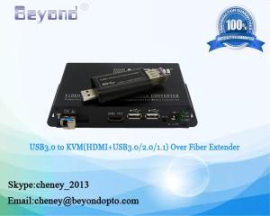 Buy cheap USB3.0 to KVM fiber converter,Optical USB3.0 to KVM HDMI+USB3.0/2.0/1.1 to fiber extender,KVM+ USB3.0 fiber transceiver product