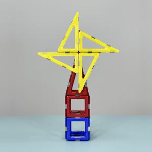3D DIY Magnetic Construction Toys Tiles Right Angle Windmill Building Blocks