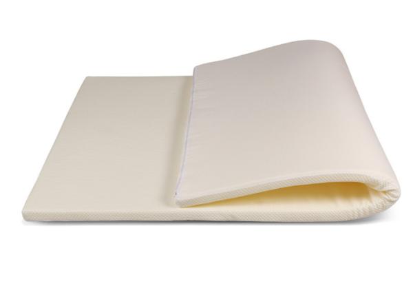 Quality High Density Memory Foam Mattress Toppers White Rolled Packing for sale