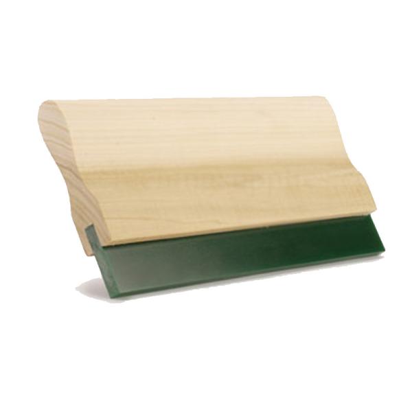 Customizable Polyurethane Squeegee With Wooden / Aluminium Handle For Screen