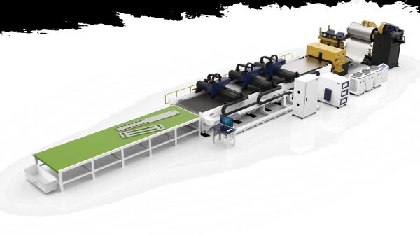 Quality Unrolling Laser Cutting Machine Hypcut/Cypcut Control System Fiber Laser 3/380V/50Hz Power Supply for Your Requirements for sale