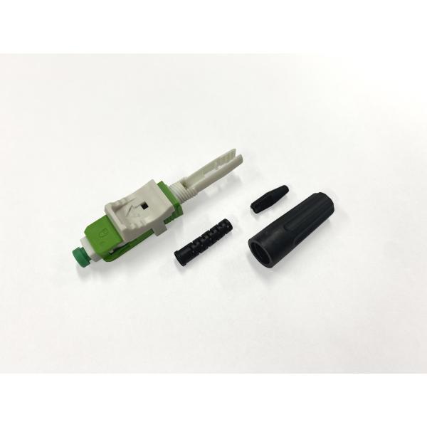 Fast Connector SC APC IL 0.3dB With Pusher Fiber Optic Fast Quick Connector For 3mm Round Ftth Drop Cable