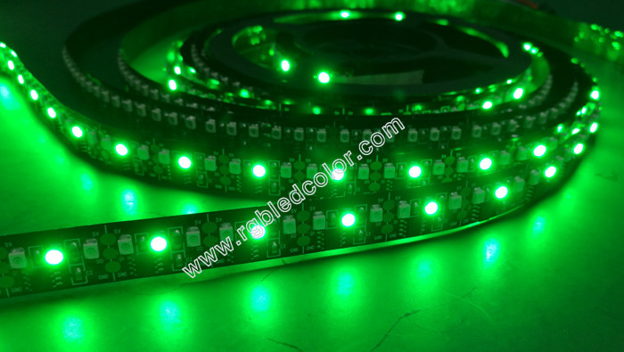 5v 3528 program control green single color led strip 144led