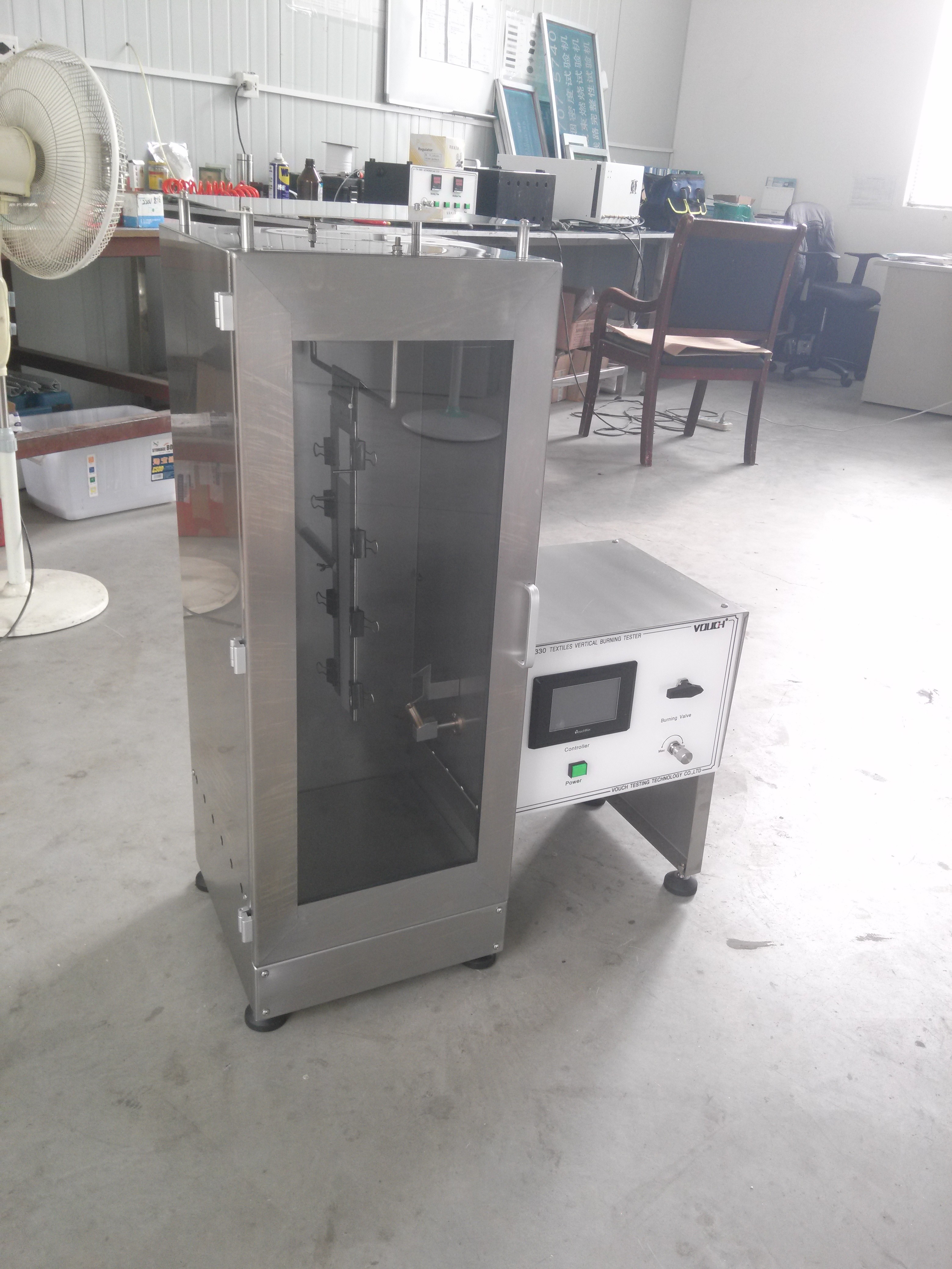 Automatic Fabric Testing Equipment Vertical Combustion Test Standard CFR1615