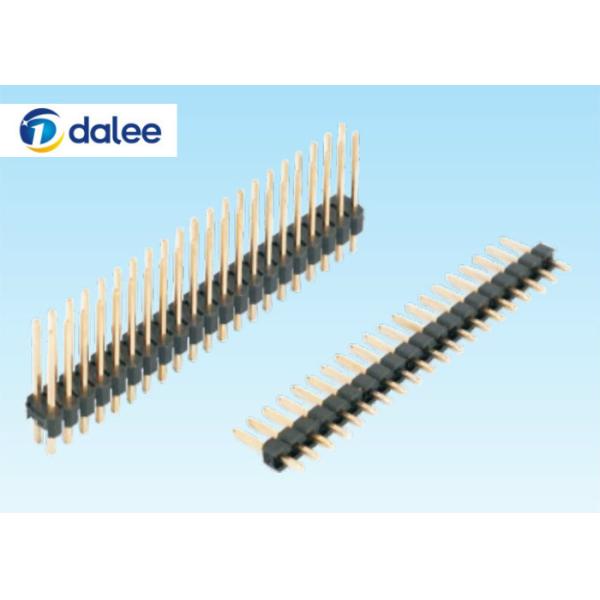 Standard PBT 2.54 MM Pin Connector , Electrical Pin Connector H1.0 - 3.3mm