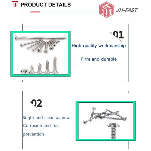 Metric Black Zinc Finish Steel Self-Tapping Cross Pan Head Torx Hexagon Socket Screws