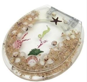 poly-resin toilet seat cover,decor toilet seat,tranparent toilet seat,PP,MDF,WOOD,DUROPLAS