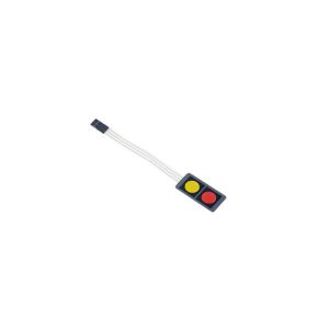 Red And Yellow Two Button Mini Membrane Switch Panel 20x40MM