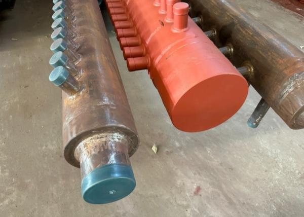 Quality Hydraulic Fin Boiler Steam Header Heat Exchanger Fluid Distribution Header for sale