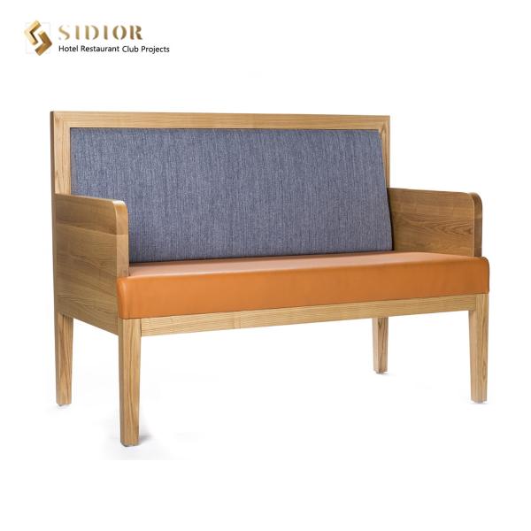 Quality Environmental Protection Restaurant Booth Sofa Leather Booth Seating 85cm height for sale