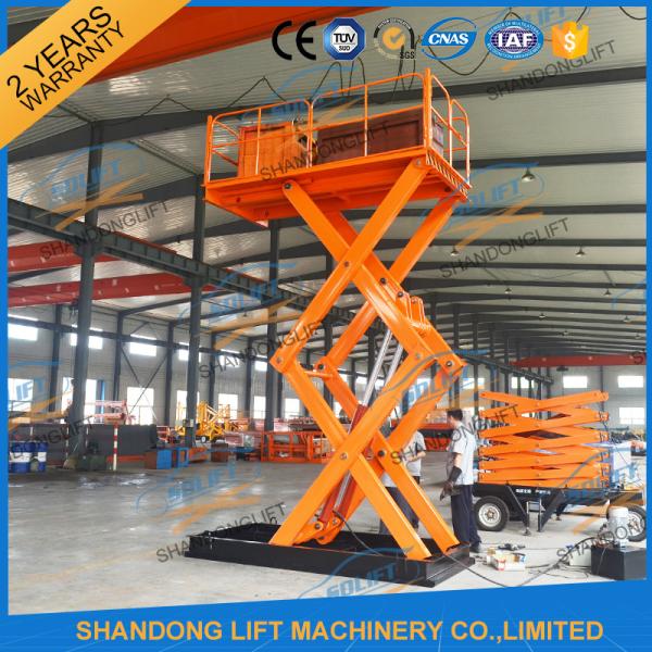 Quality CE TUV 2T Stationary Hydraulic Scissor Lift for sale